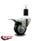 Service Caster 3'' Black Poly Swivel 1-1/2'' Expanding Stem Caster Total Lock Brake SCC-EXTTL20S314-PPUB-BLK-112 - alternate 3